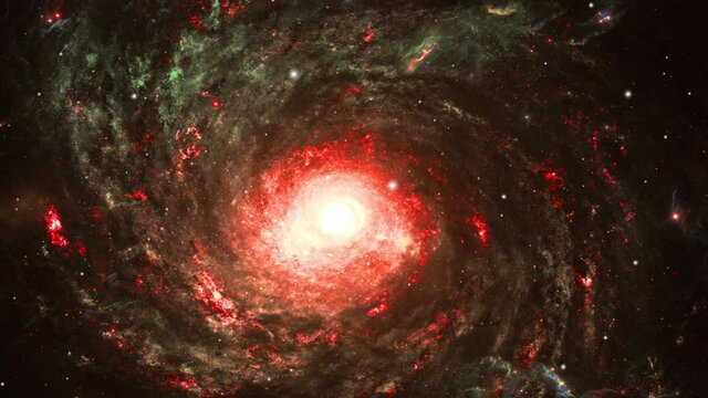 gas clouds move sprilars and form a black hole with the center of light in the center of the universe