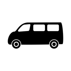 car icon vector symbol of transportation isolated illustration white background