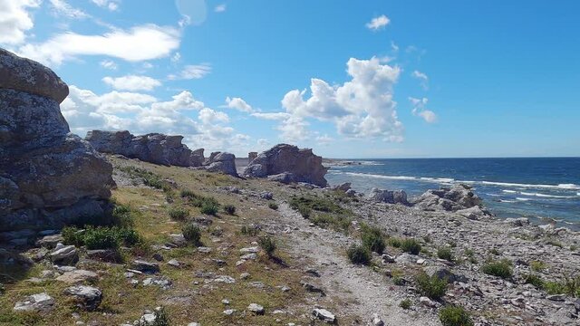 Rauks on the seaside of Gotland