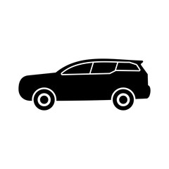 Fototapeta na wymiar car icon vector symbol of transportation isolated illustration white background