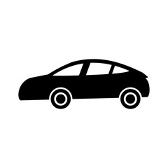 Fototapeta premium car icon vector symbol of transportation isolated illustration white background