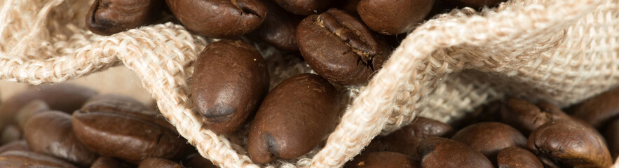 Nahaufnahme von Kaffeebohnen