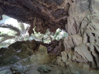 Horizontal photo of nature cave in Thailand