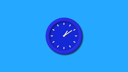 Counting down 12 hours clock icon on aqua background,best clock icon