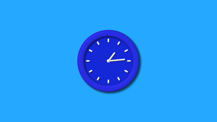 Counting down 12 hours clock icon on aqua background,best clock icon