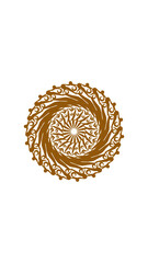 sunflower mandala. This design is very suitable for wall decorations, symbols and others