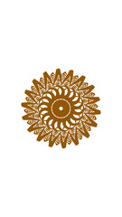 sunflower mandala. This design is very suitable for wall decorations, symbols and others