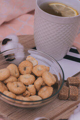 cup of tea and cookies