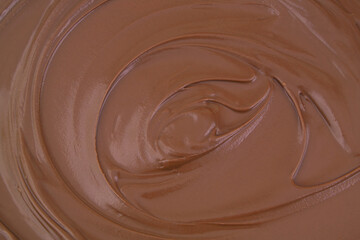 Chocolate spread swirl as background