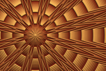 flower render reflective colorful