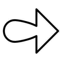 arrow line style icon. suitable for the needs of your creative project