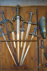 Souvenir swords for sale in Toledo, Spain