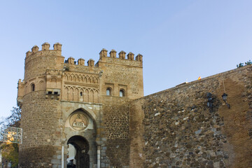 Gate of Puerta del Sol in Toledo, Spain