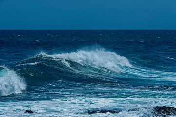 Wave sea shore along near to Cape Town, South Africa