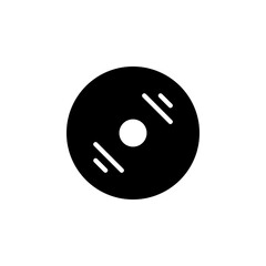 disc icon. application icon. perfect for logo, presentation, mobile and desktop application, website, and more product. Icon design solid style