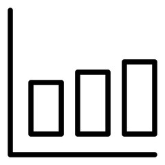 line graph style icon. suitable for the needs of your creative project