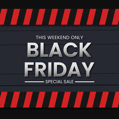 Obraz premium Black Friday sale banner concept