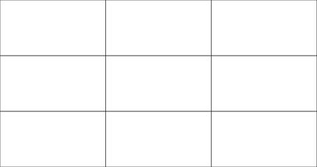 Grid line for 9 compartments Use in composing photography.