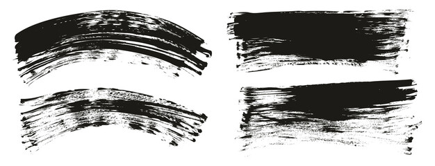 Flat Fan Brush Regular Curved & Long Background Mix High Detail Abstract Vector Background Mix Set 