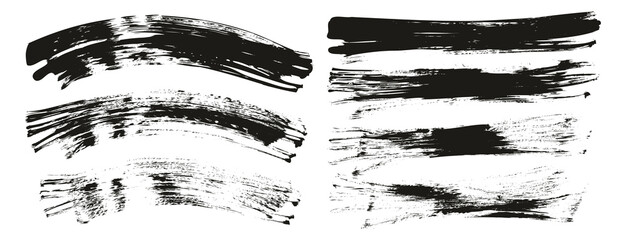 Flat Fan Brush Regular Curved & Long Background Mix High Detail Abstract Vector Background Mix Set 