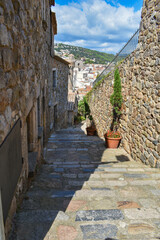 Stone houses in the medieval town of Tossa de Mar.