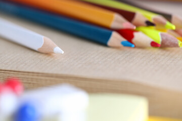 Detailed picture of pencils