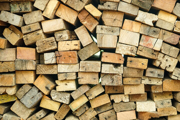 stack of old wood