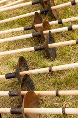 imitation of medieval pine spears. for equestrian knightly duels