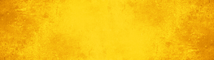 Abstract yellow watercolor painted paper texture background banner