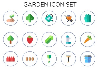 garden icon set