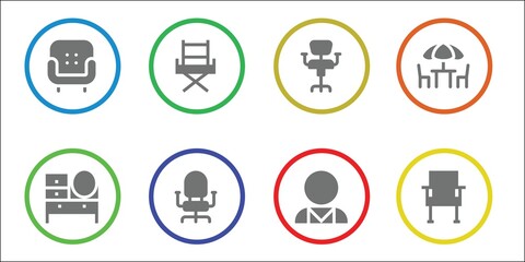 couch icon set