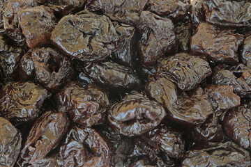 Dried prunes as full frame