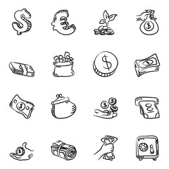 
Finance Hand Drawn Vectors Pack 
