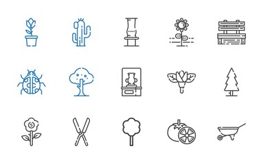 garden icons set