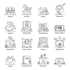 
Business Icons in Modern Style Pack 
