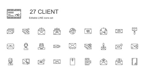 client icons set