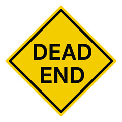 dead end road sign, traffic sign