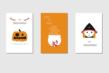 Halloween card or background template for invitation, social media, or ads.