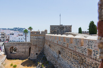 Fototapeta na wymiar castle of san miguel in almuñecar, granada