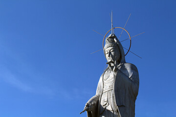 Fototapeta premium Closeup view of Guan yin or Kanon of Fukusaiji Japanese Temple of Nagasaki