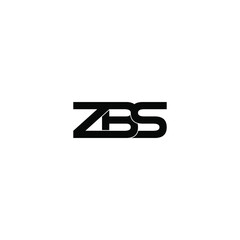 zbs letter original monogram logo design