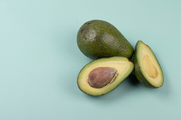 natural avocadoes. minimalism style