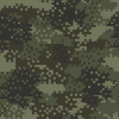 Seamless set of camouflage desert pattern vector.