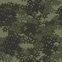 Fototapeta premium Seamless set of camouflage desert pattern vector.
