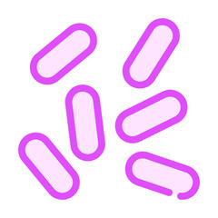 haemophilus influenzae color icon vector isolated illustration