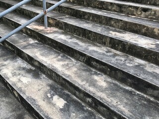 rusty metal stairs