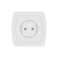 Electric outlet icon, vector illustration
