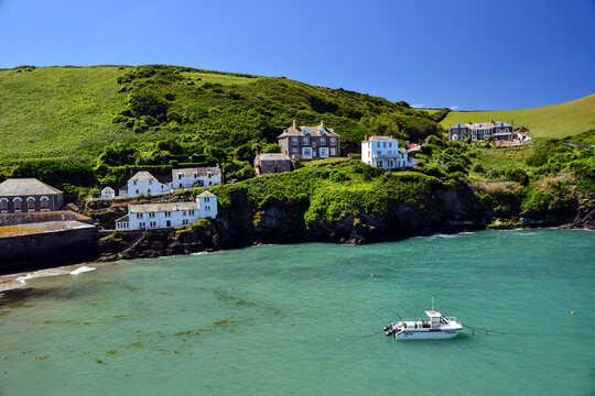 Picturesque view of Port Isaak, Cornwall, England, UK