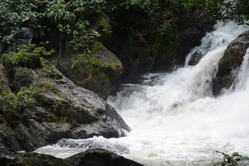 Haew Suwat waterfall in Khao Yai National Park in Thailand