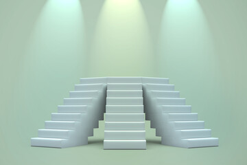 llustration of Stairs Template. 3D Realistic 
illustration.